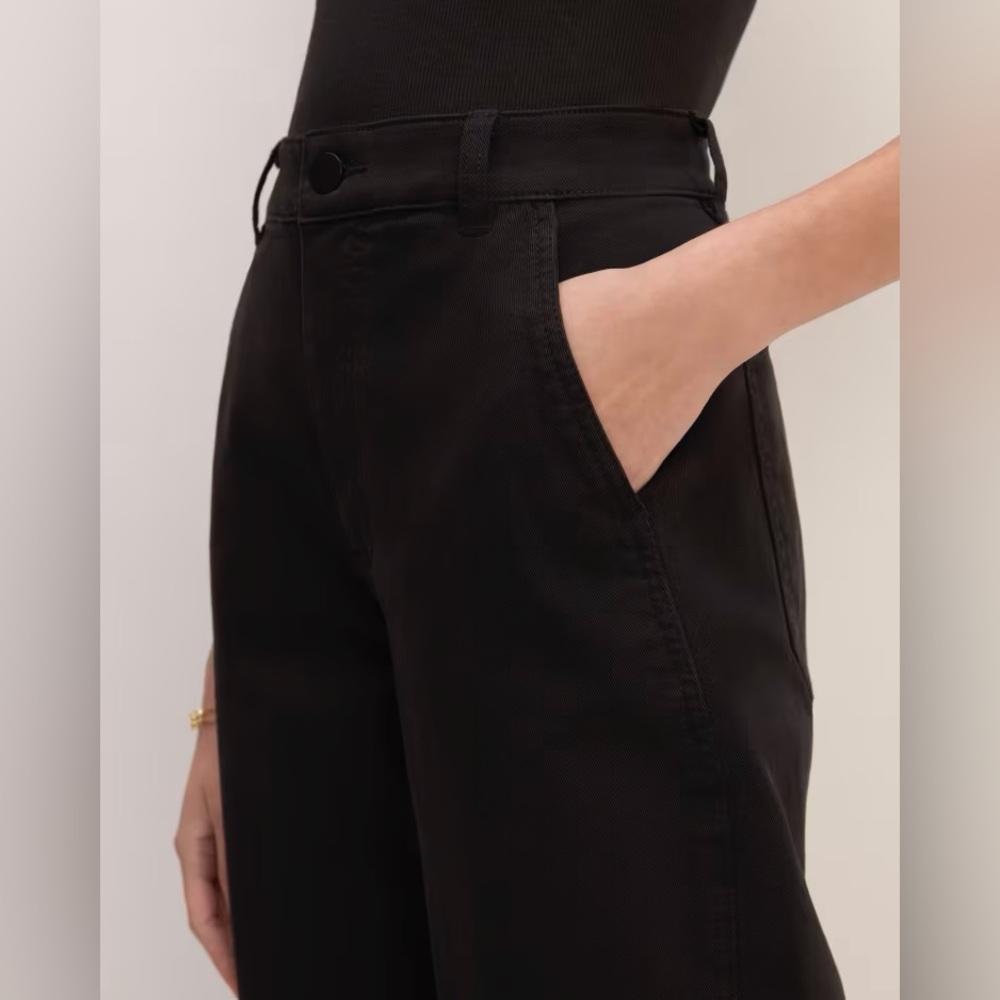 đź–¤HTF EVERLANE THE UTILITY BARREL PANTS IN BLACK 6T 6 TALL - Picture 3 of 7